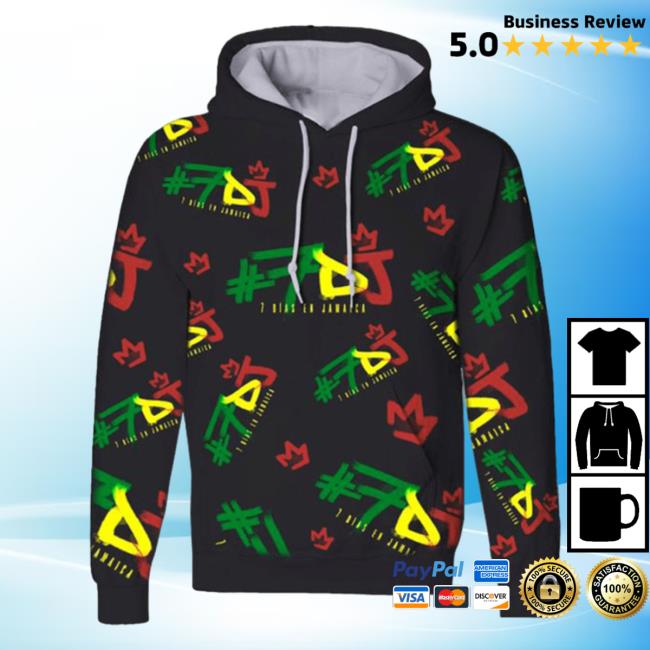 #7Dj Color Logo All Over Print Sweaters 3D Aop