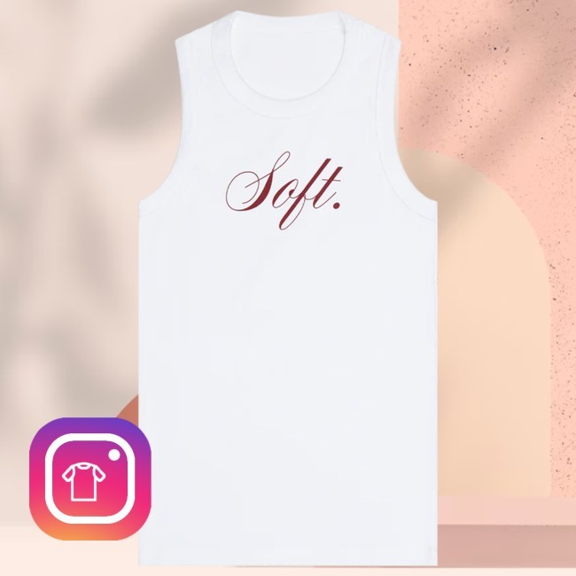 'Soft' White Lady Tank Lady Tank Flo Merch